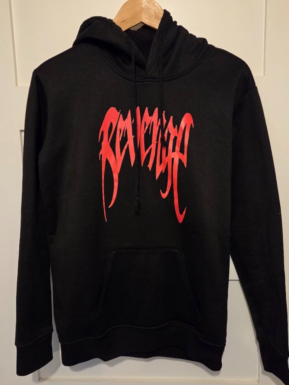Men's Streetwear Revenge Hand art Hoodie Graphic Design Sleeve - Size S
